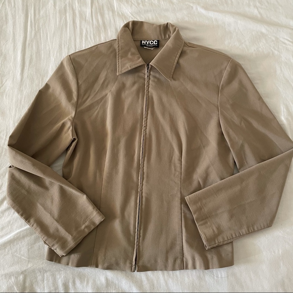VINTAGE NYC BEIGE/TAN BLAZER JACKET